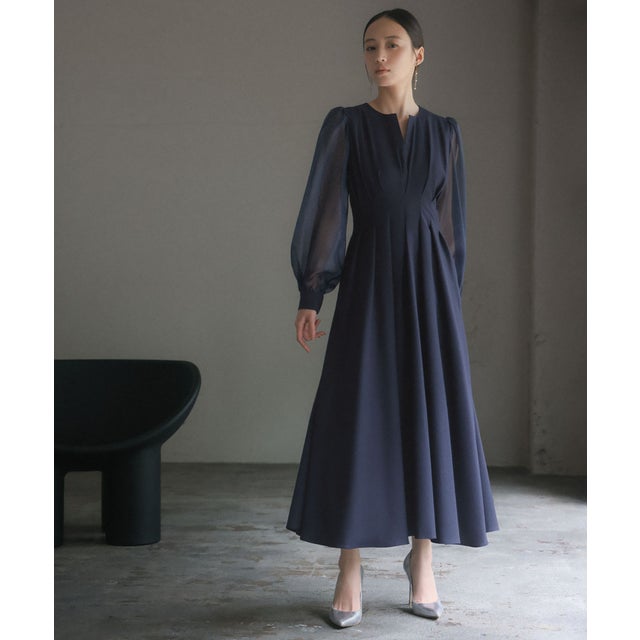 ガール GIRL [低身長/大きいサイズあり]オーガンジースリーブXライン