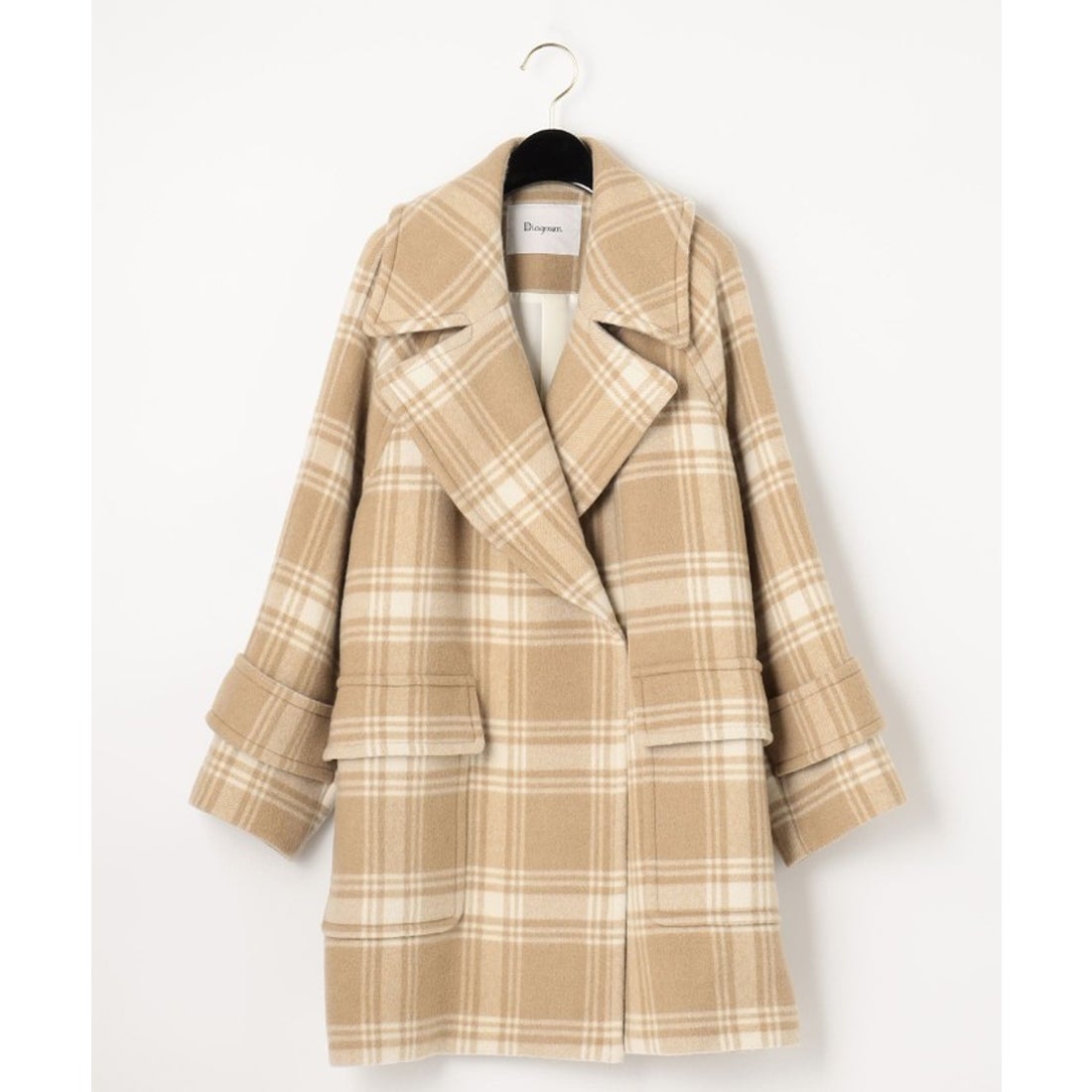 グレースコンチネンタル GRACE CONTINENTAL ウールビーバーチェック