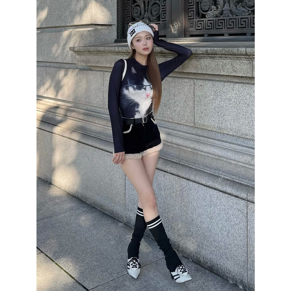 ダーリッチ Darich DDロゴバスケットニットビーニー （ホワイト