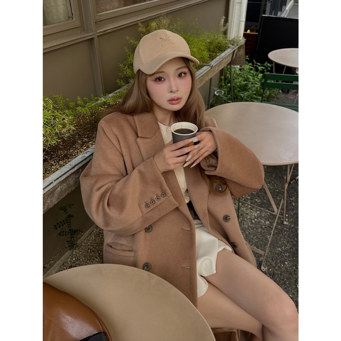 ダーリッチ Darich ダブルロングチェスターコート （キャメル