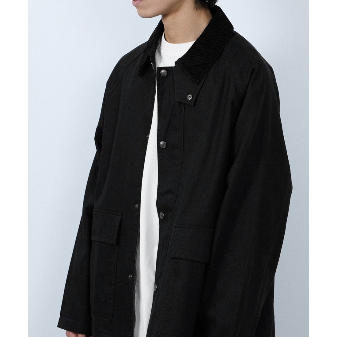 ディッキーズ Dickies 襟コーデュロイ ダックキャンバス ワーク