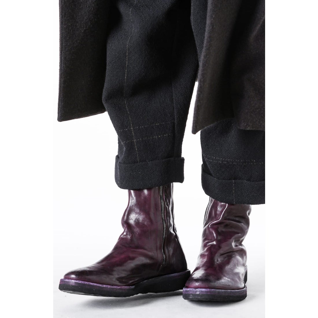 DEVOA incarnation × DEVOA Boots Horse Leather Garment Dyed