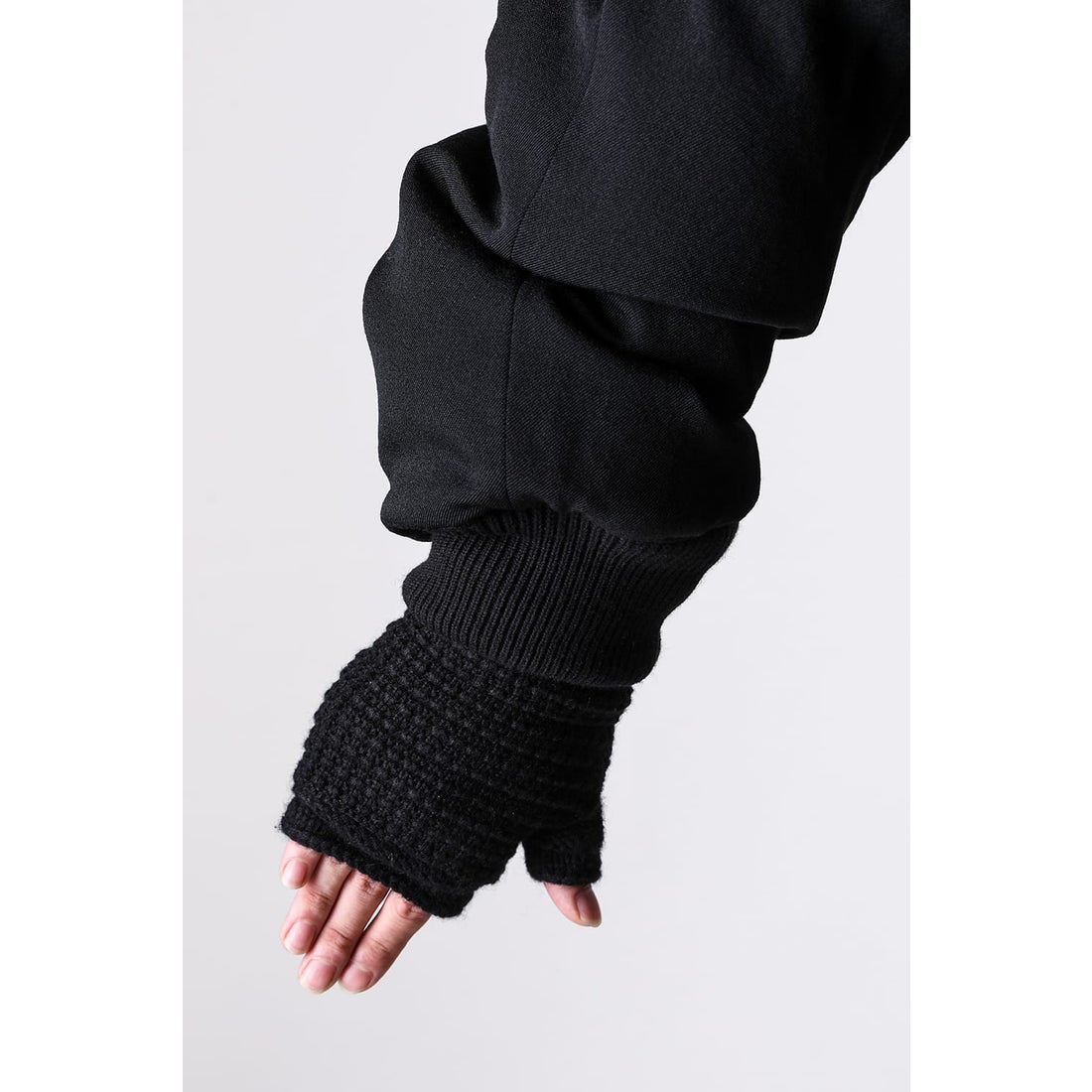 DEVOA Knit Glove Cashmere （BLACK） - Osaka / Kyoto, Ship
