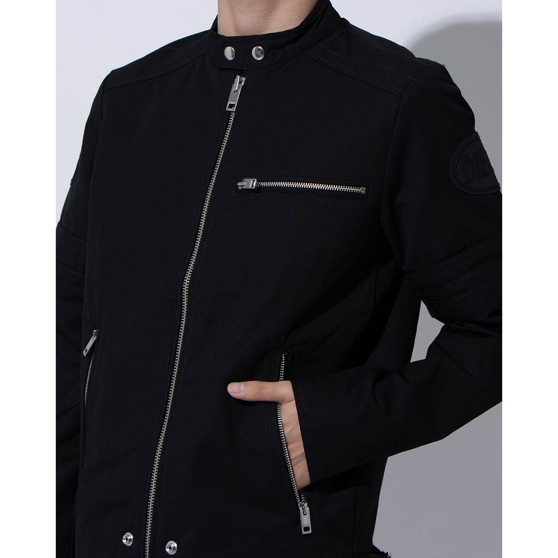 ディーゼル DIESEL シングルライダースジャケット （BLACK）J-GLORY