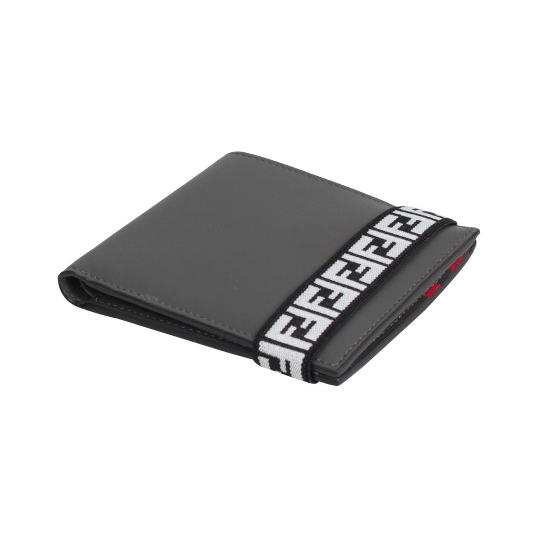 クリスマスセール］Fendi グレー 二つ折り財布 専用袋付き フェンディ