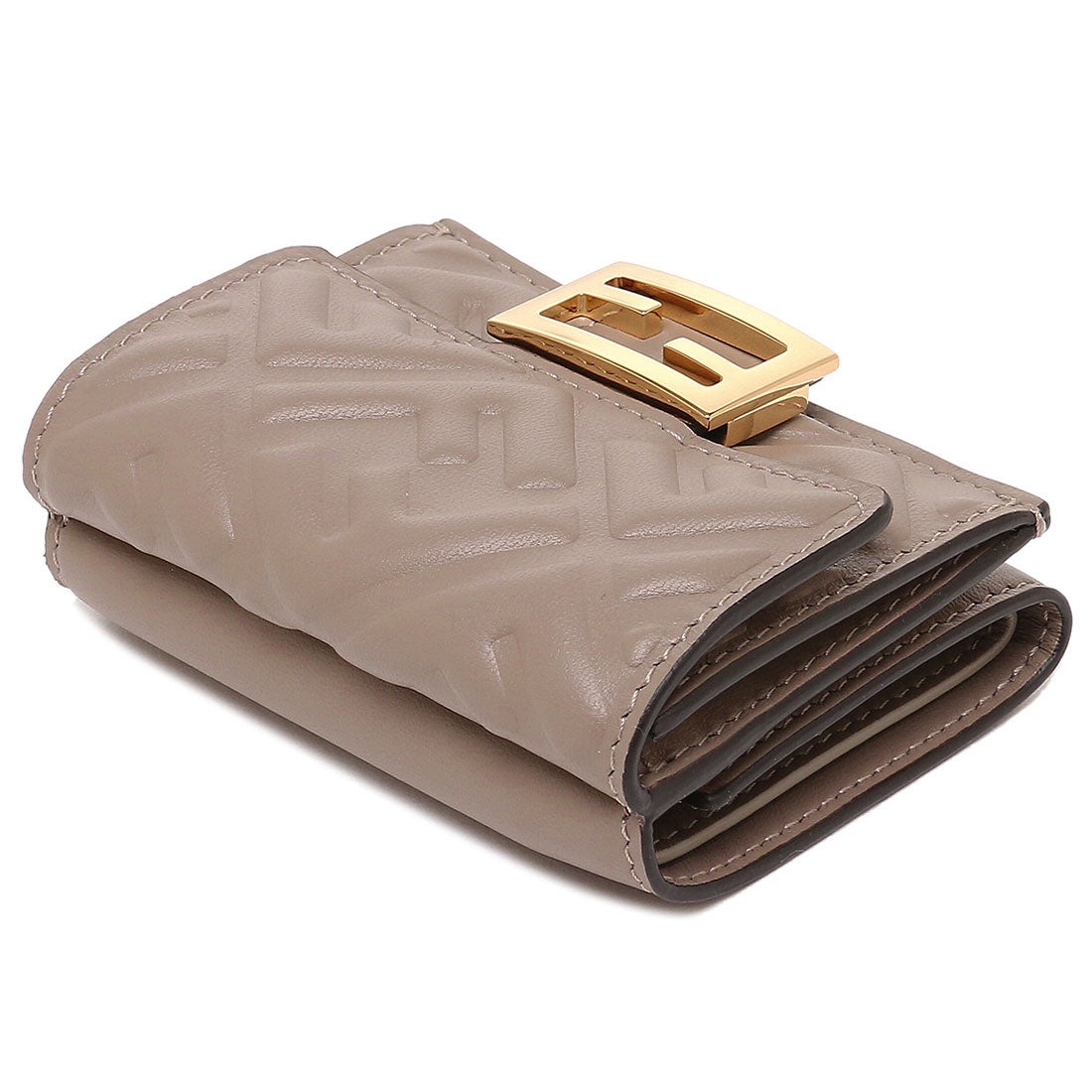 FENDI エフイズフェンディベージュ二つ折り財布