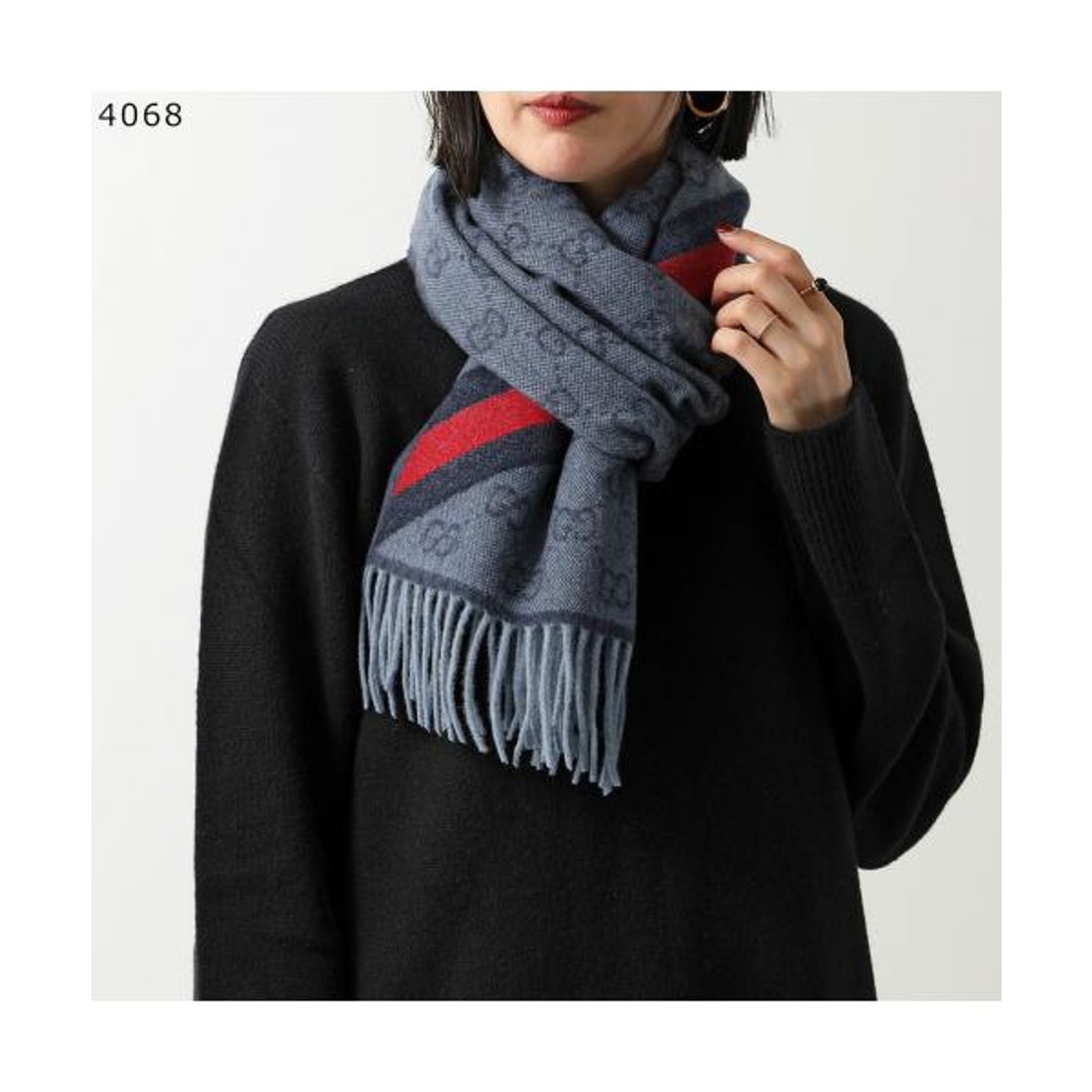 グッチ GUCCI GUCCI マフラー 570603 3G200 GGロゴ ウール （1768