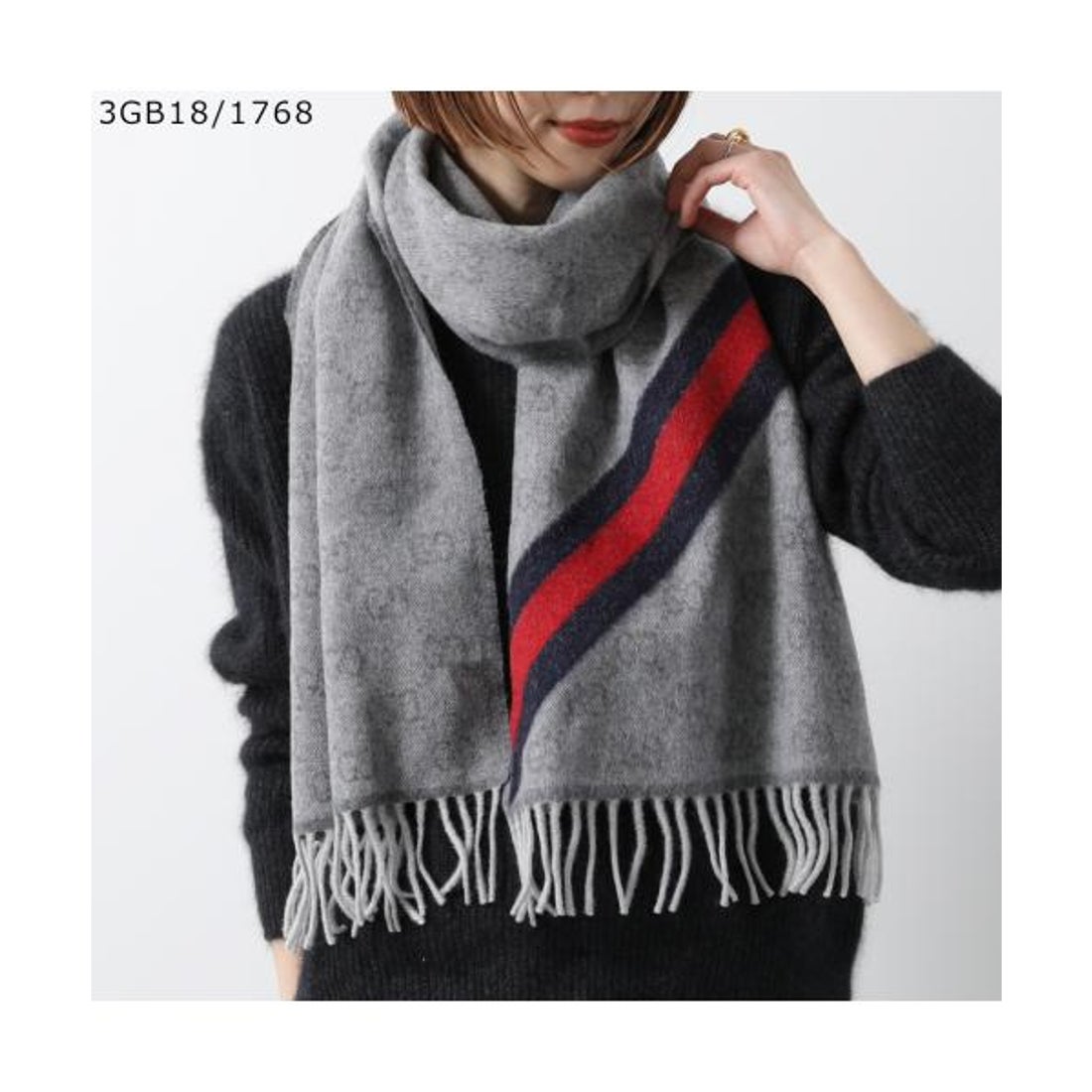 グッチ GUCCI GUCCI マフラー 570603 3G200 GGロゴ ウール （1466