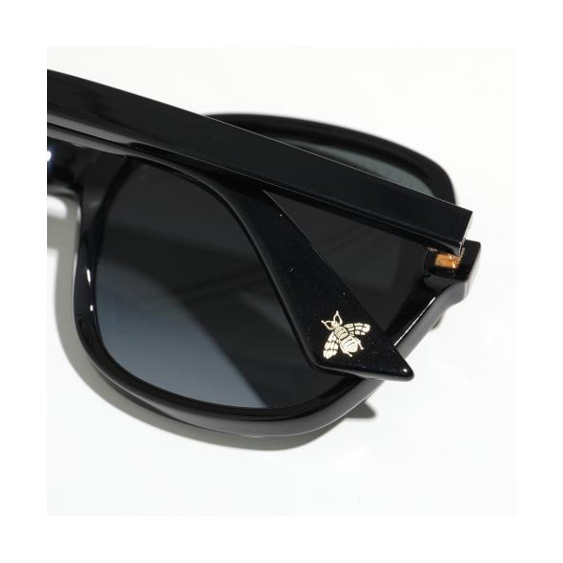 GUCCI グッチ グログラン リボンブローチ ブラック ビジュー Bee