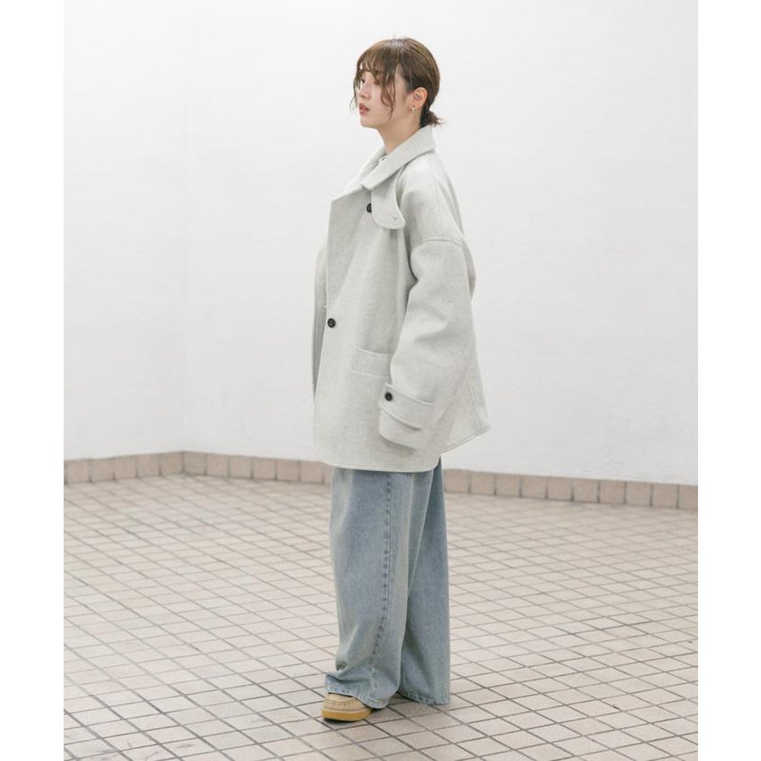 ケービーエフ KBF コクーンミドルコート （NAVY） - ファッション通販