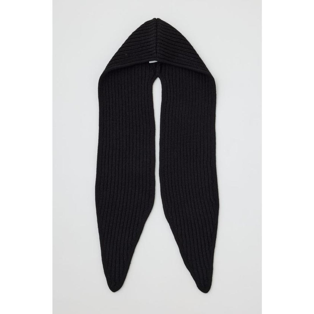 ヘリンドットサイ HeRIN.CYE ［予約］Knit muffler cap （BLK