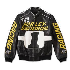 Start Your Enginesレザーレーシングジャケット -ハーレーダビッドソン