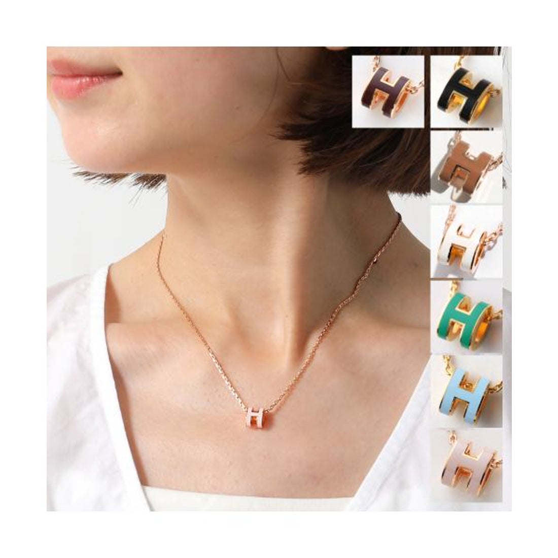 エルメス HERMES ホース ネックレストップ GP ゴールド エルメス