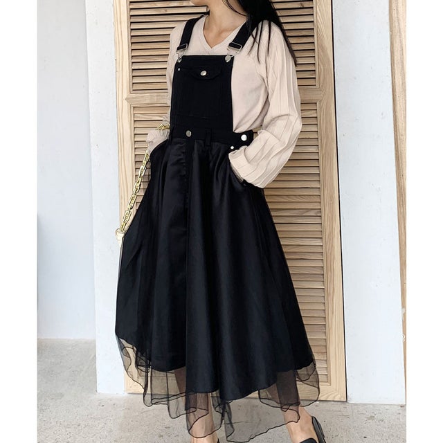 ジュエローブ Jewelobe チュールレイヤードジャンパースカート