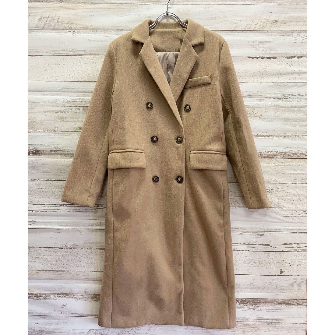 ジュエローブ Jewelobe ダブルブレストロングチェスターコート