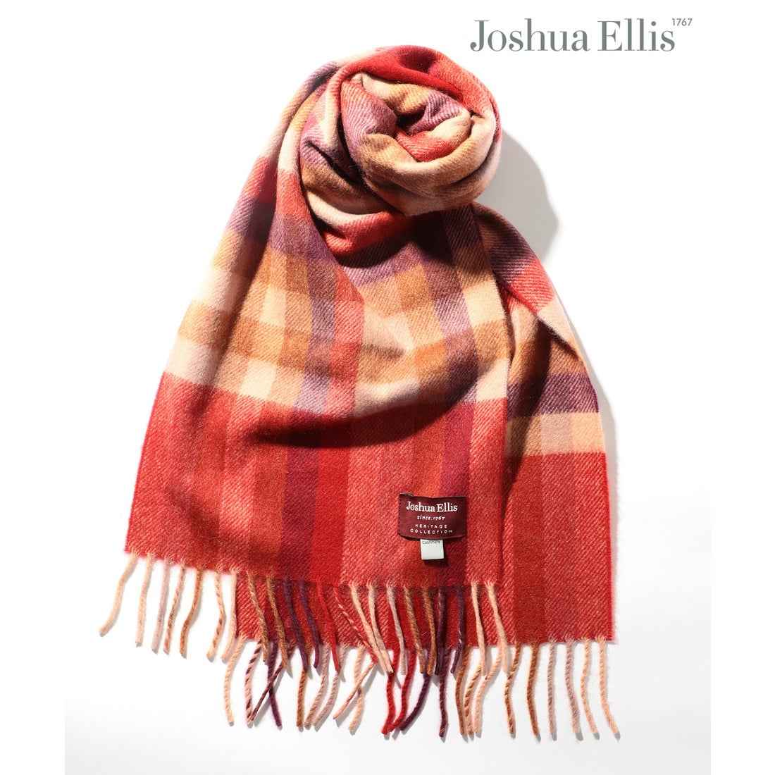 ジョシュアエリス Joshua Ellis マフラー ストール 無地 チェック