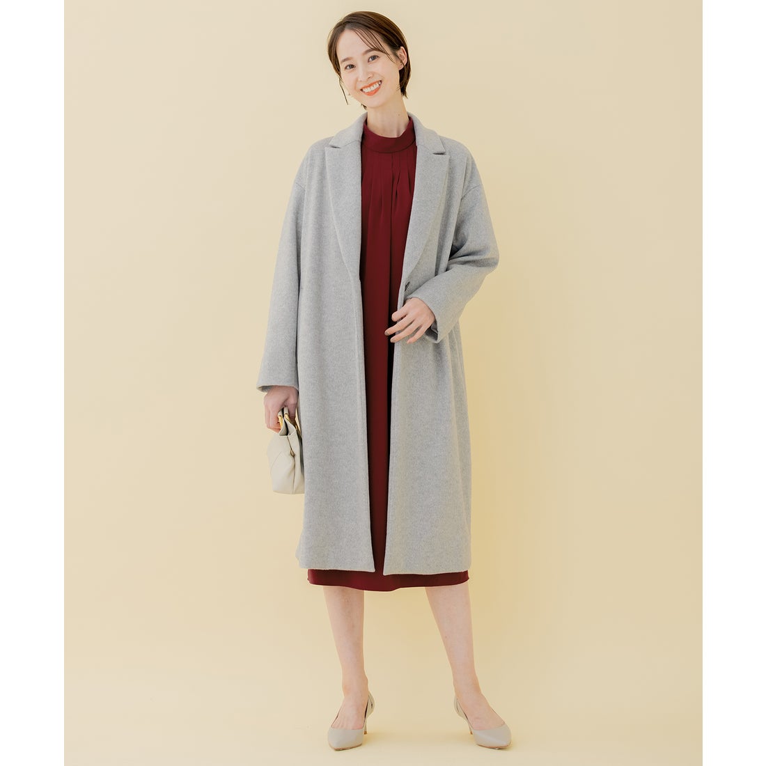 自由区 【WEB限定】ブラッシュドビーバー チェスターコート （ライト