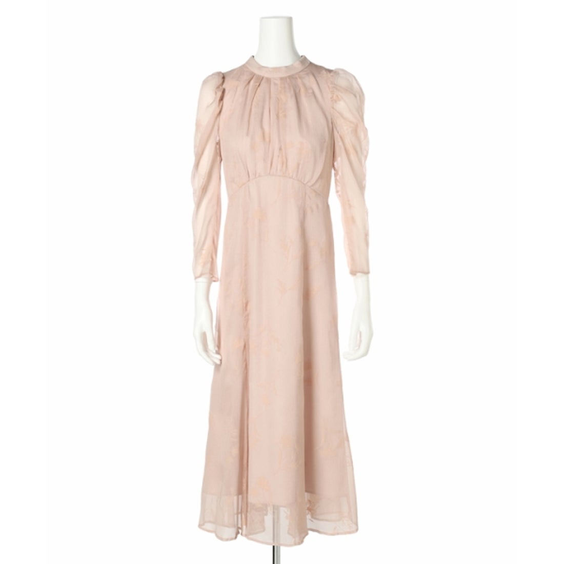 ジャスグリッティー JUSGLITTY フロッキープリントワンピース （黒