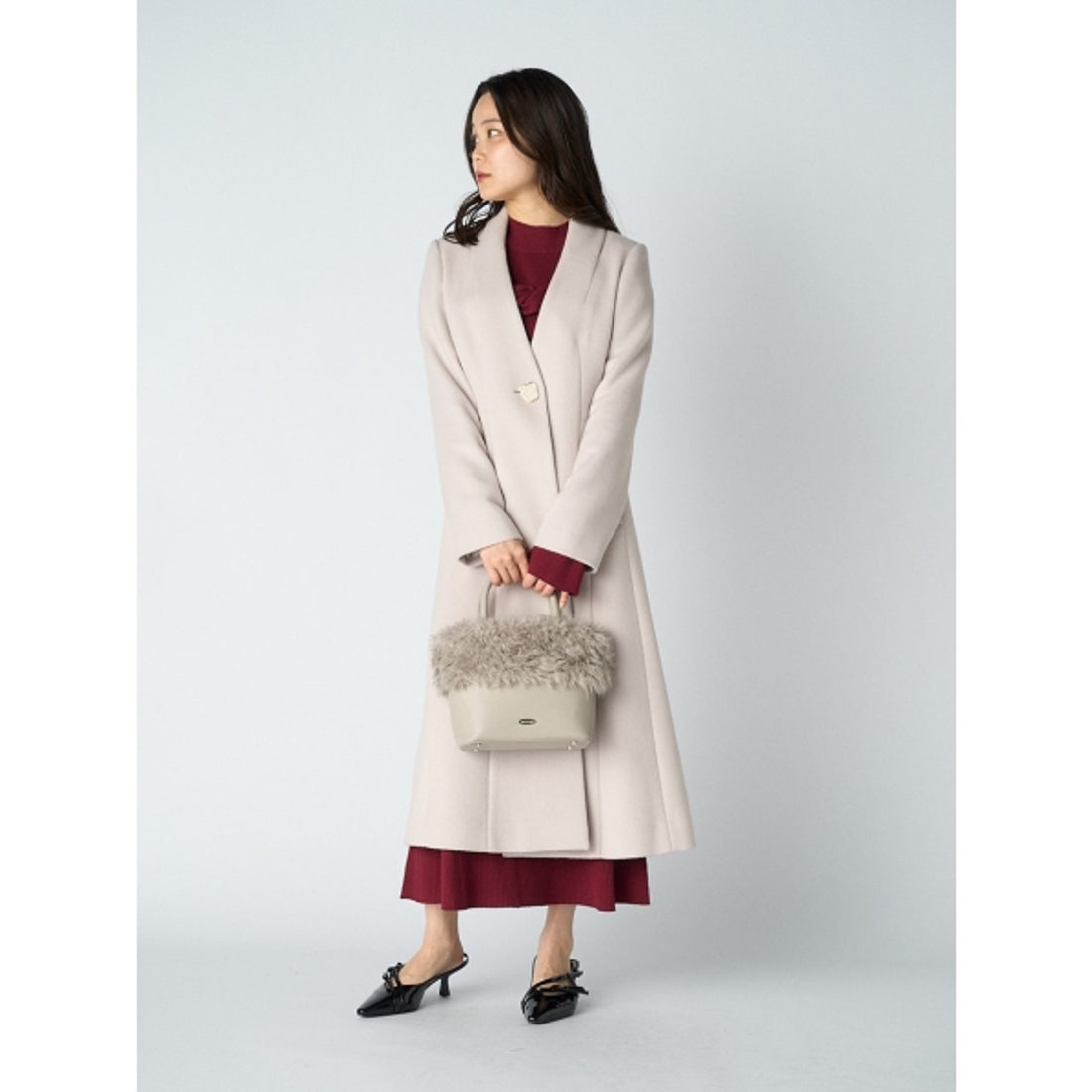 リリーブラウン LILY BROWN 【WEB限定カラー】チェスターコート （BLK