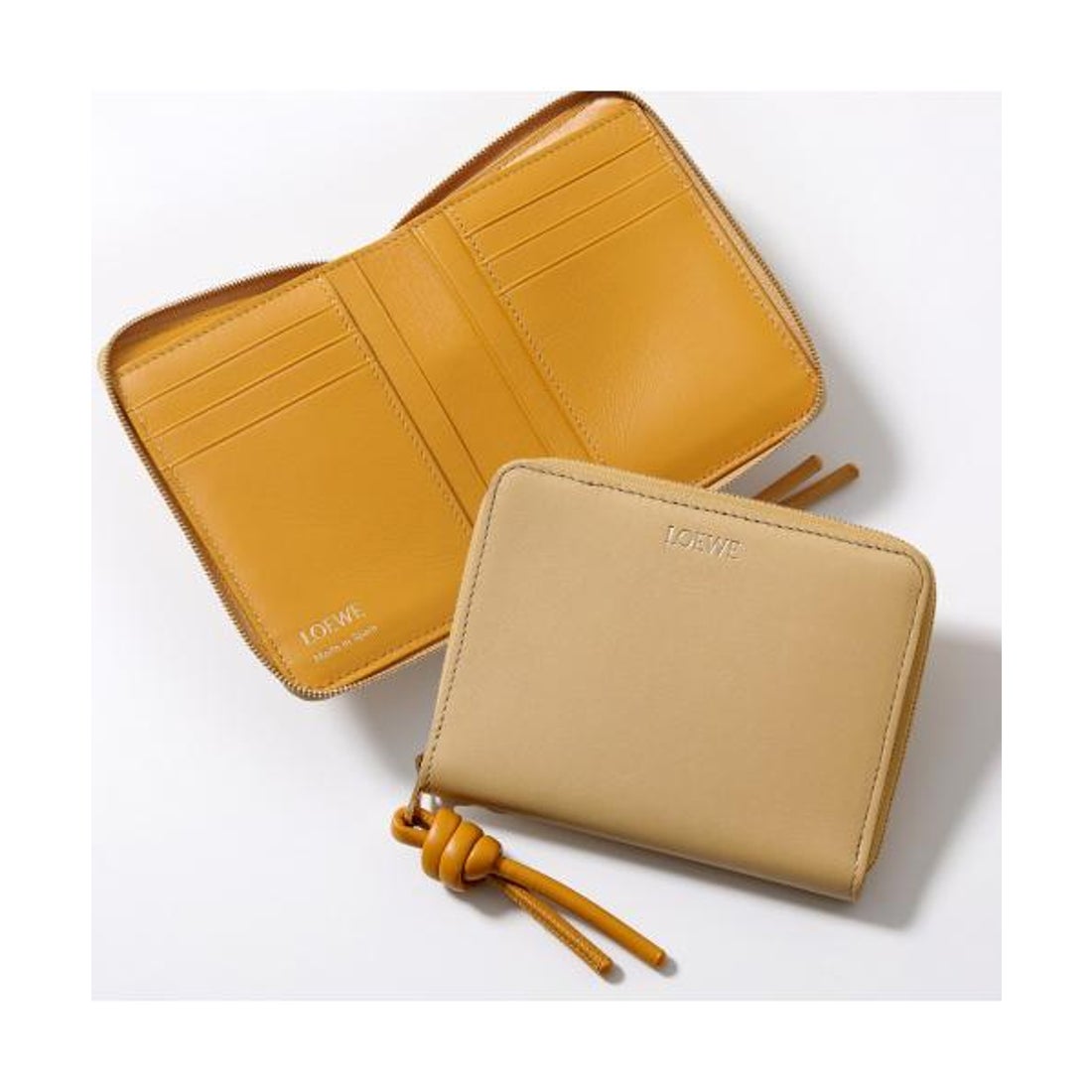 ロエベ LOEWE LOEWE 二つ折り財布 KNOT COMPACT CEM1CWZX01 （DARK