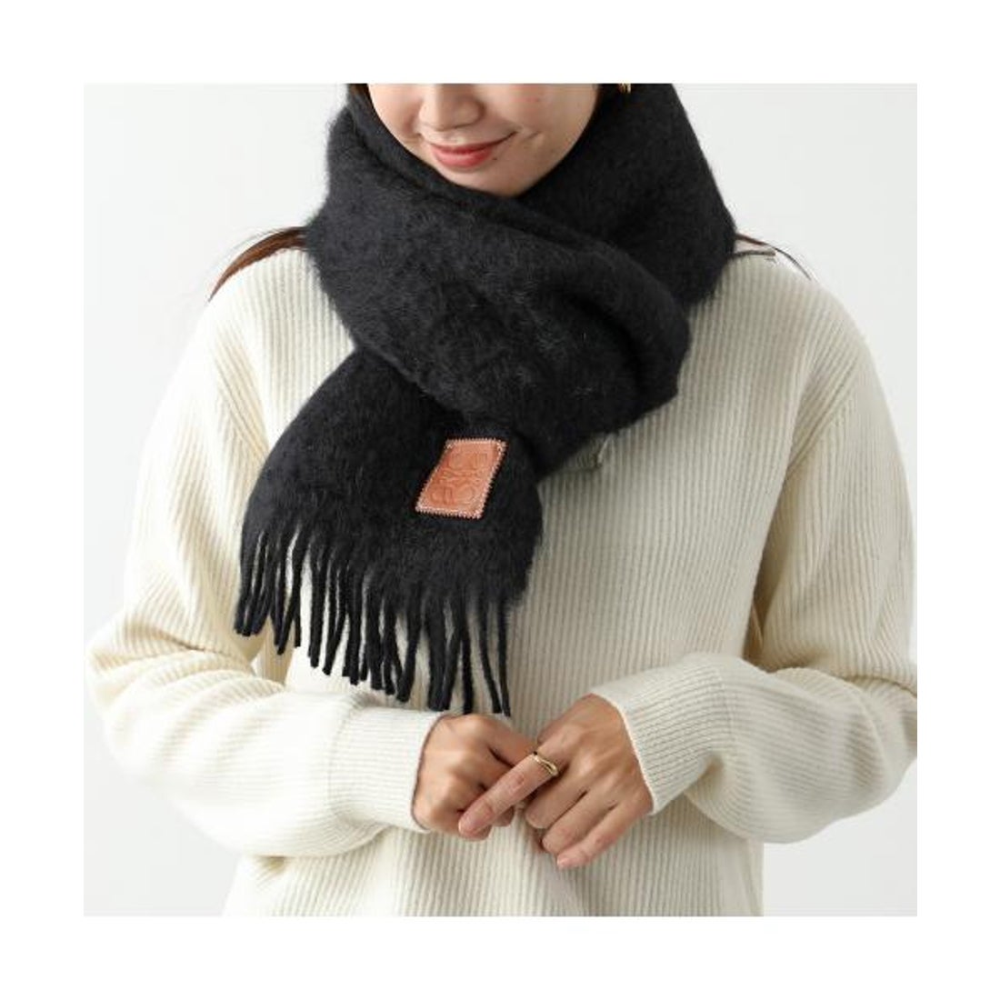 ロエベ LOEWE LOEWE マフラー F655254X01 ウール モヘア ストール