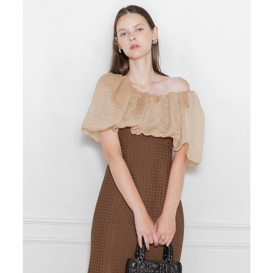 レジャ Leja 2WAYオフショルダーパフスリーブバリエマーメイド