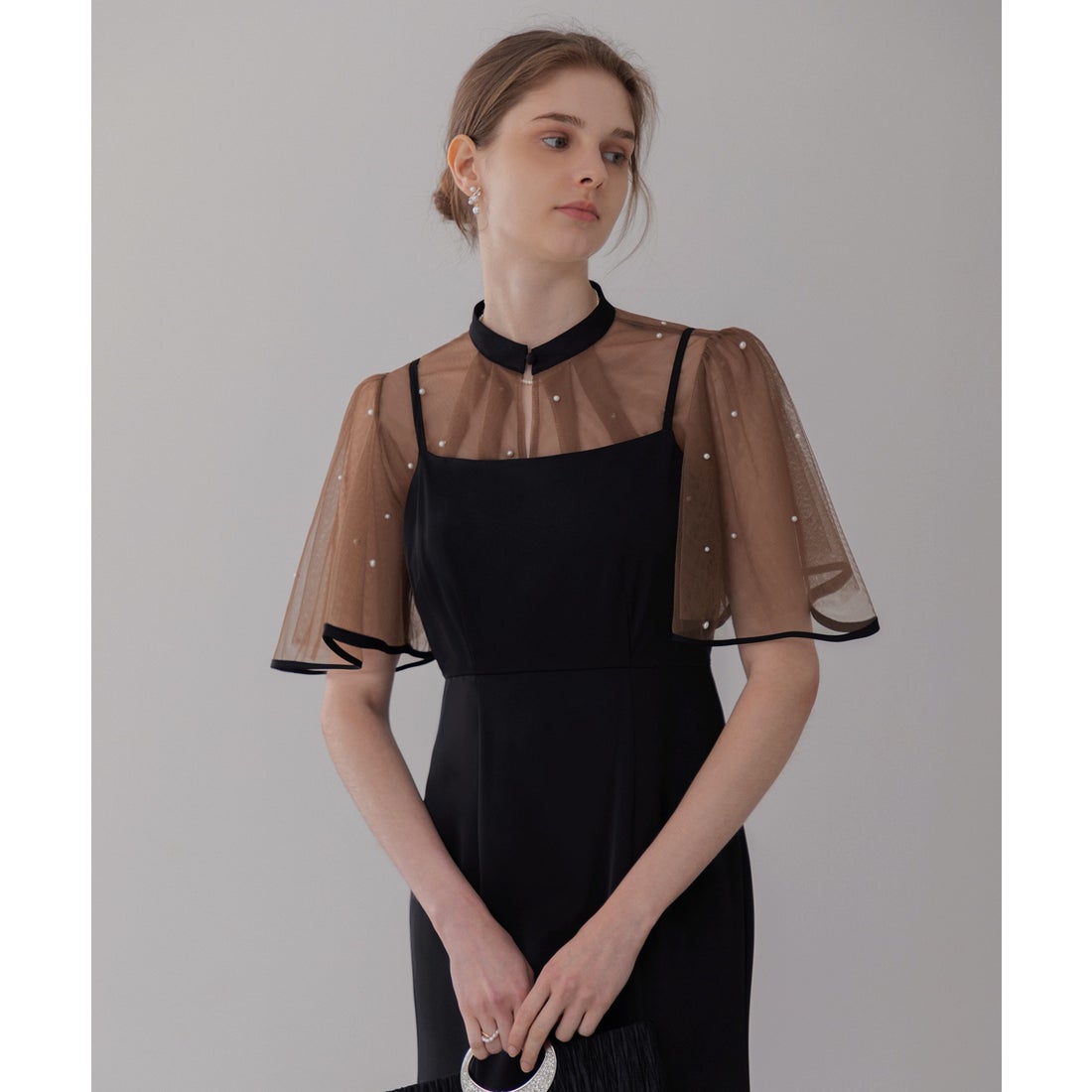 レジャ Leja パールパイピングボレロ付き2wayマーメイドフレアロング