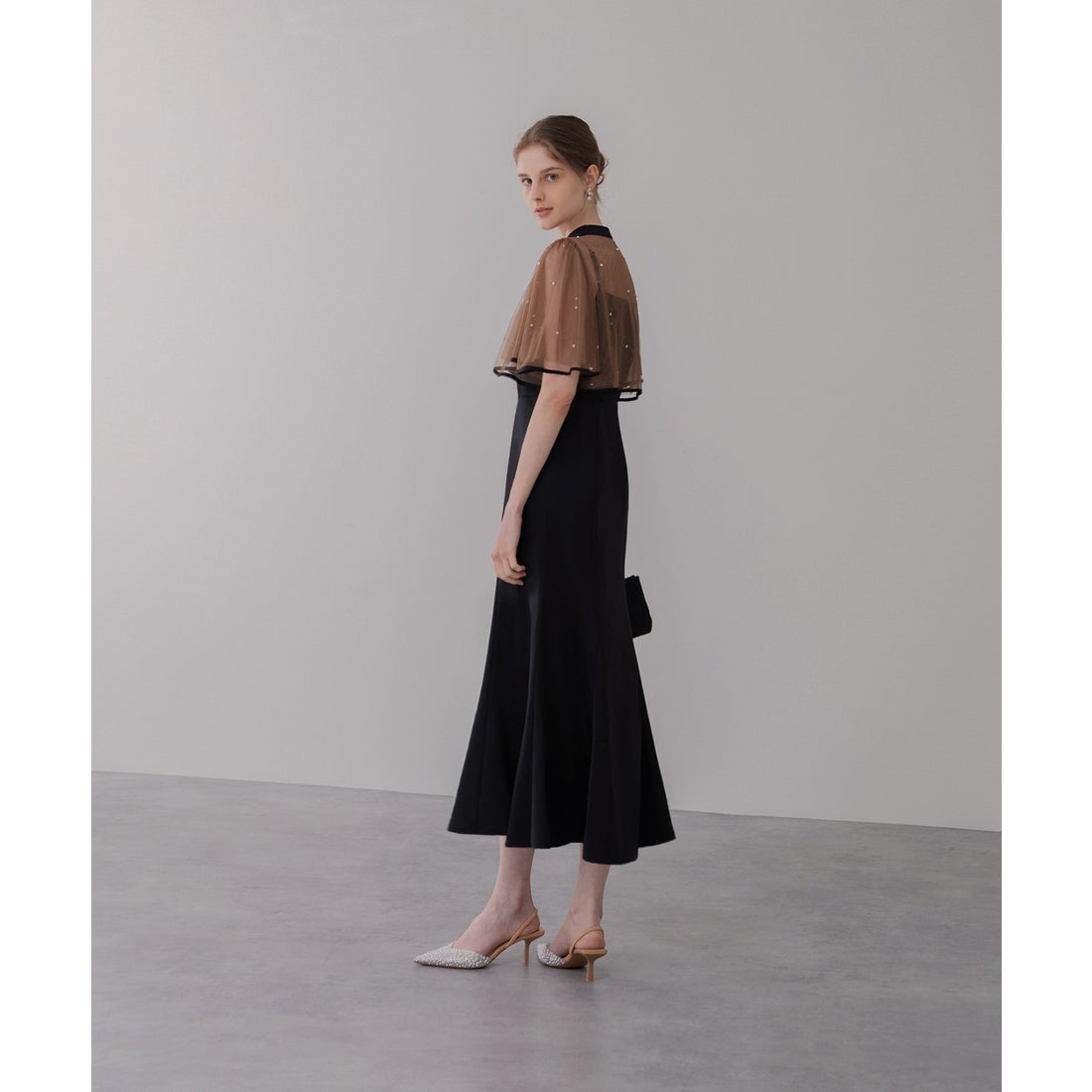 レジャ Leja パールパイピングボレロ付き2wayマーメイドフレアロング