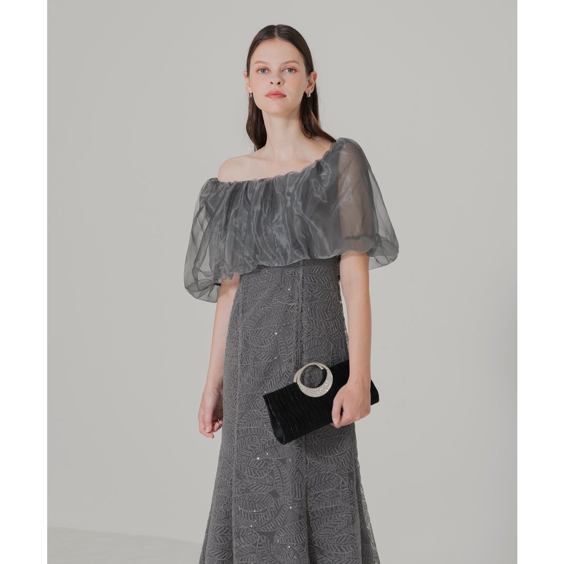 レジャ Leja 2WAYオフショルダーパフスリーブバリエマーメイド