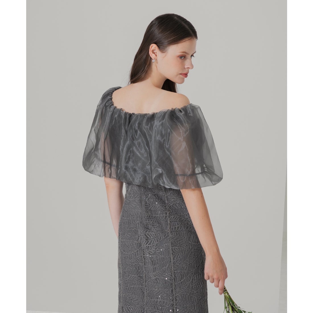 レジャ Leja 2WAYオフショルダーパフスリーブバリエマーメイド