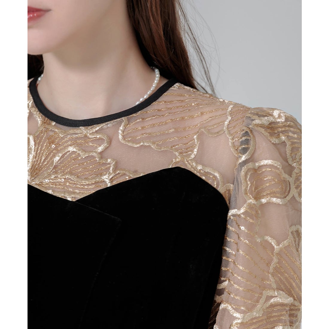 コアラのマーチ】【Leja】ビスチェ風ウエストベルトドレス キラキラ