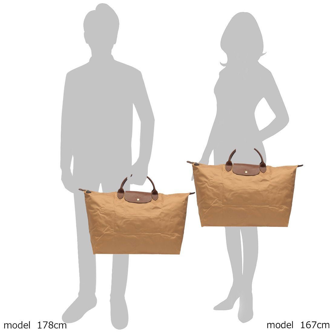 ロンシャン LONGCHAMP ボストンバッグ プリアージュ Lサイズ ブラウン