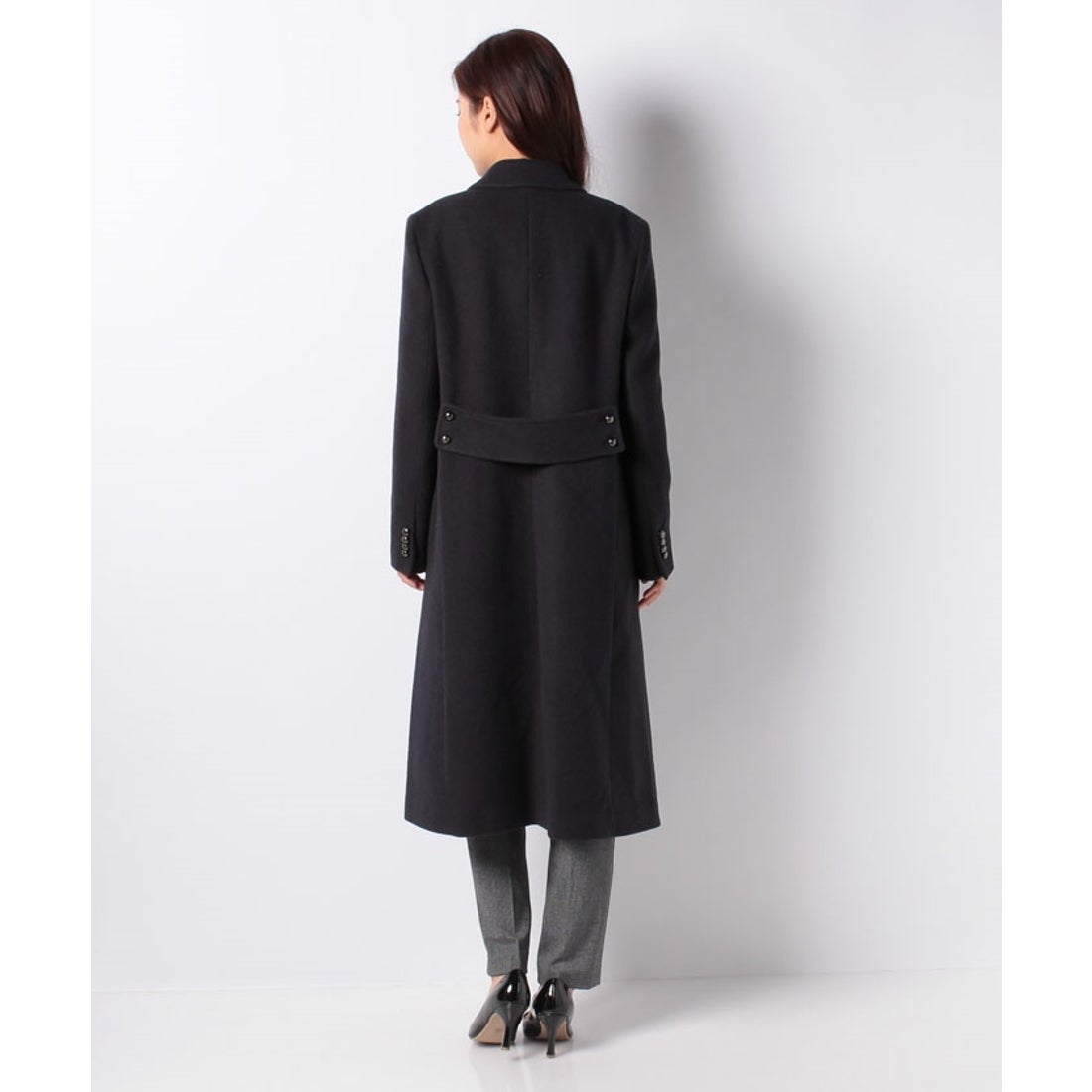 ラ ジョコンダ LA JOCONDE アンゴラモッサロングコート （ブルー