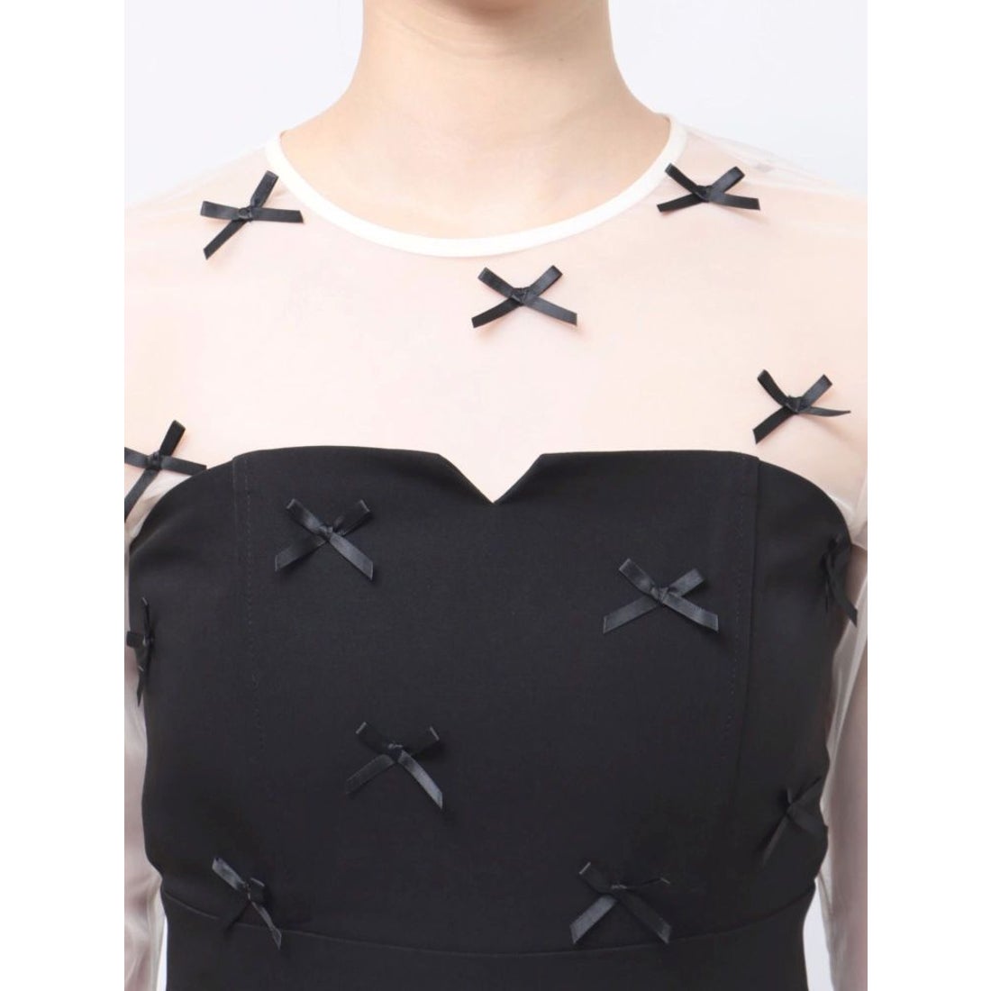 ラグナムーン LAGUNAMOON LADYリボンパンツドレス （ブラック