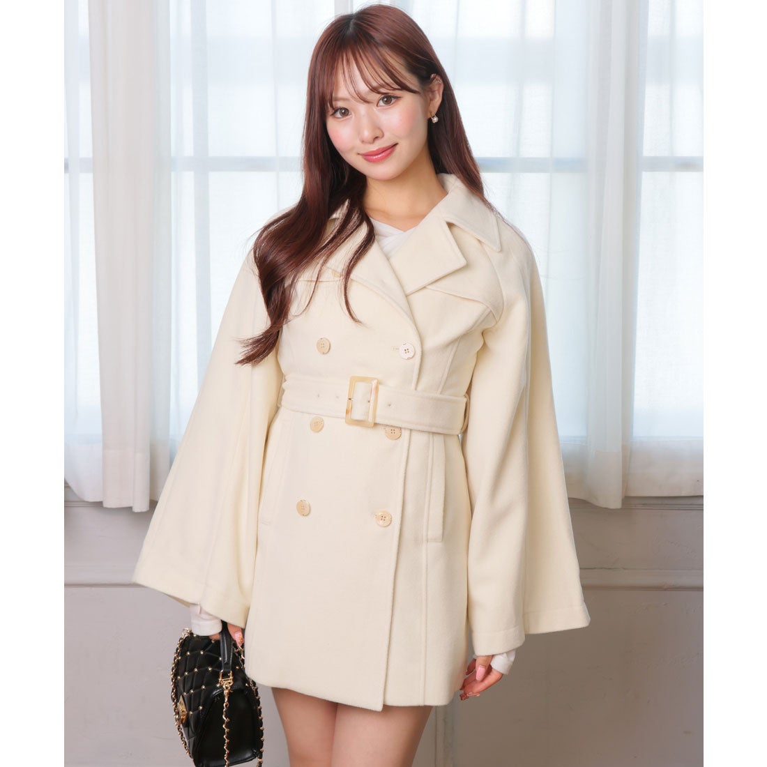 リップサービス LIP SERVICE ケープライクフレアスリーブコート