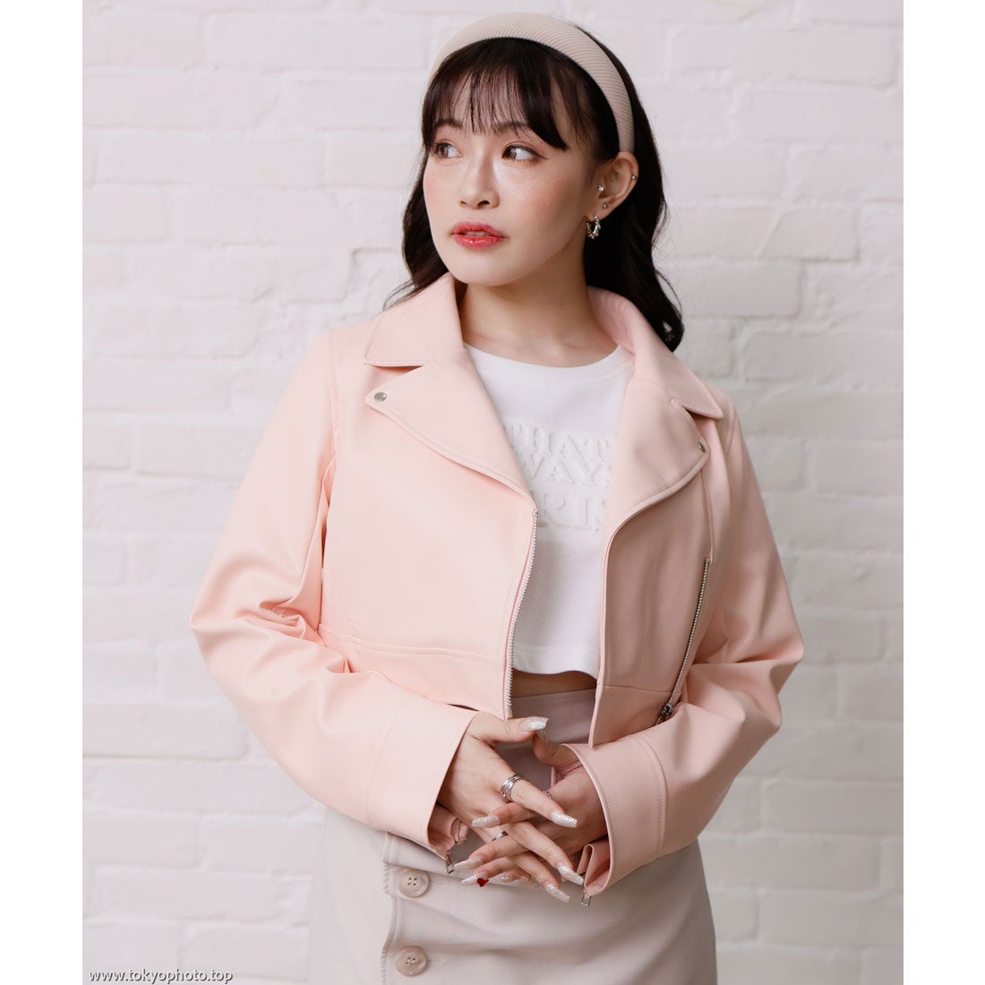 あおばくん着用 ピンクハウス ライダースジャケット あおばくん着用