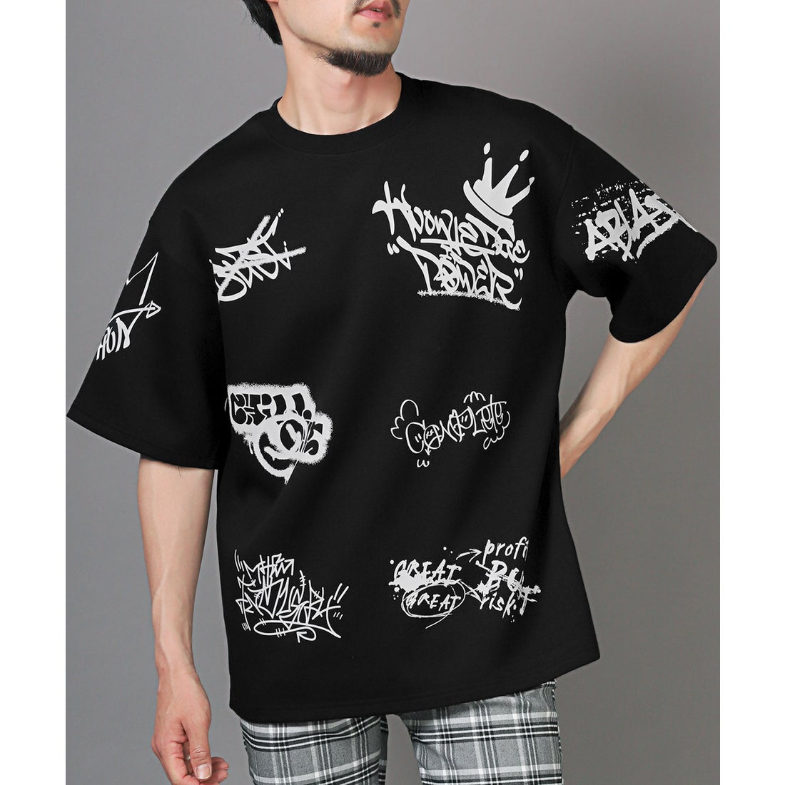 未着用・タグ付き】house on the hill ギンガム半袖Tシャツ 未着用