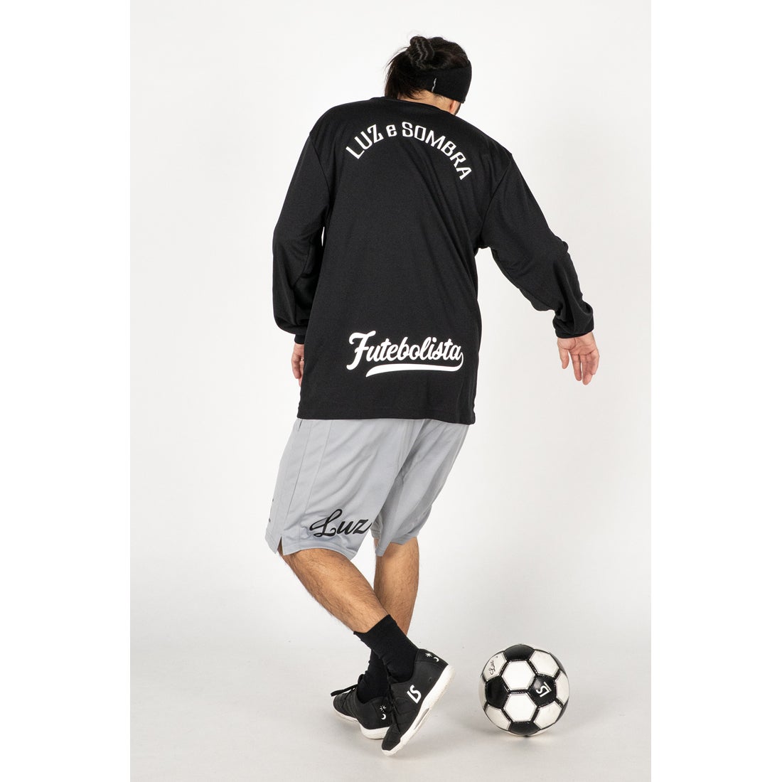 LUZeSOMBRA FUTEBOL ZION L/S PRA-SHIRT(ブラック×ホワイト) L1261027