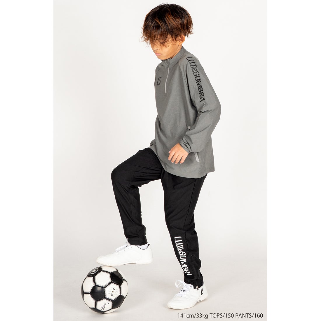 LUZeSOMBRA Jr LS DRY HALF ZIP(グレー) L2261011 GRY トレーニング