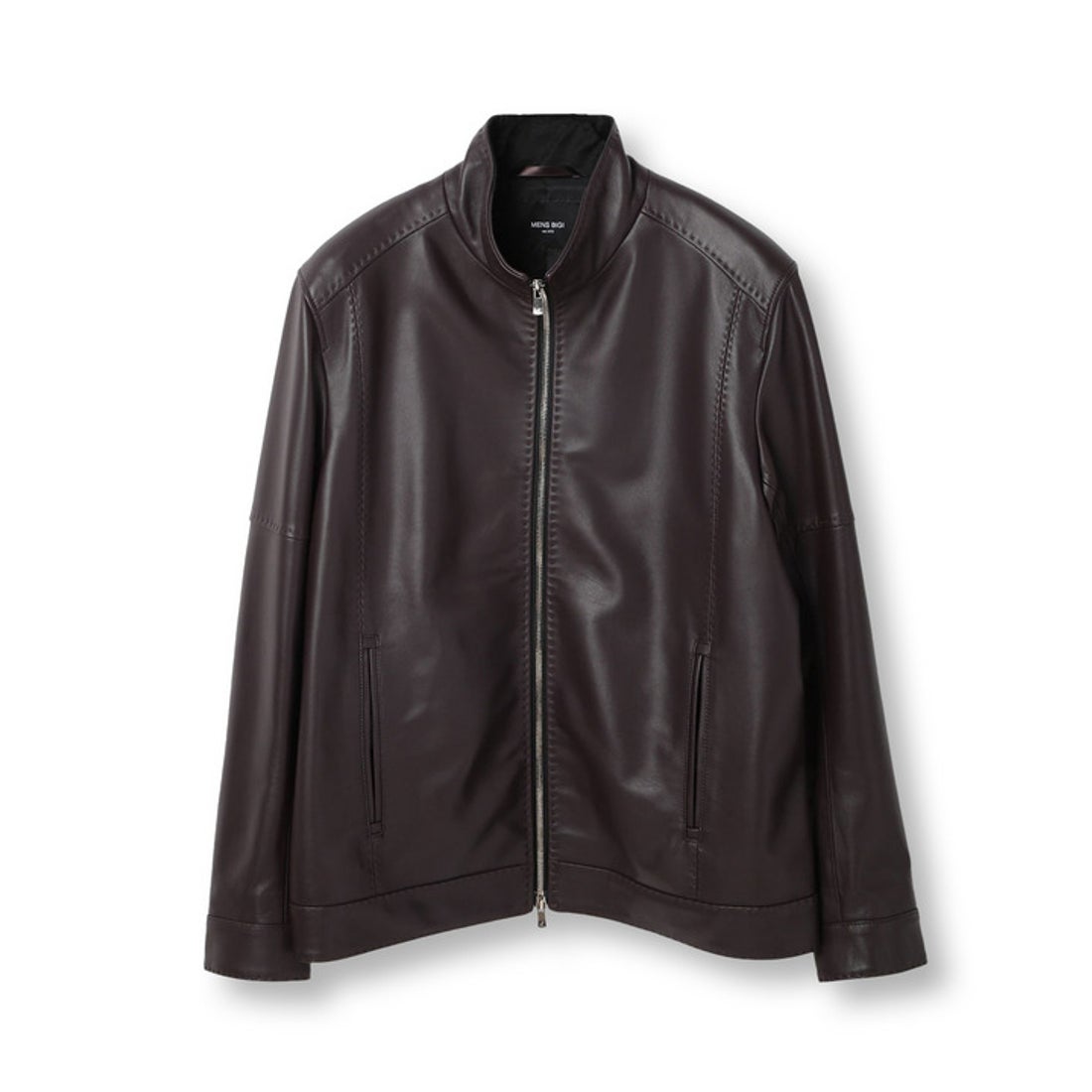 メンズビギ MEN'S BIGI スタンドカラーシングルライダース レザー