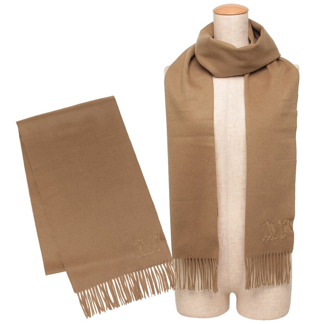 マックスマーラ Max Mara マフラー ダリア カシミヤ ブラウン