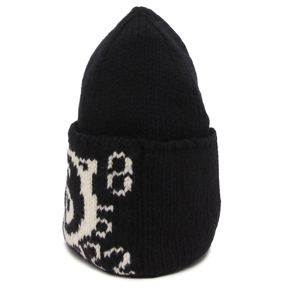 新品☆大人もOK！MM6 ニット帽 黒 ロゴ入り 国内発送【MM6 Maison