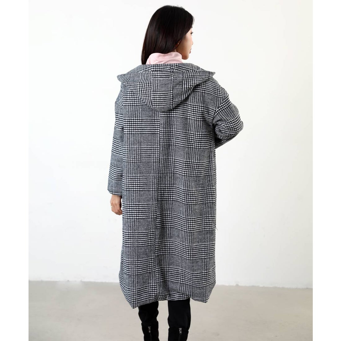メゾンドラティール maison de LATIR 千鳥格子ツイード調ミドルフード