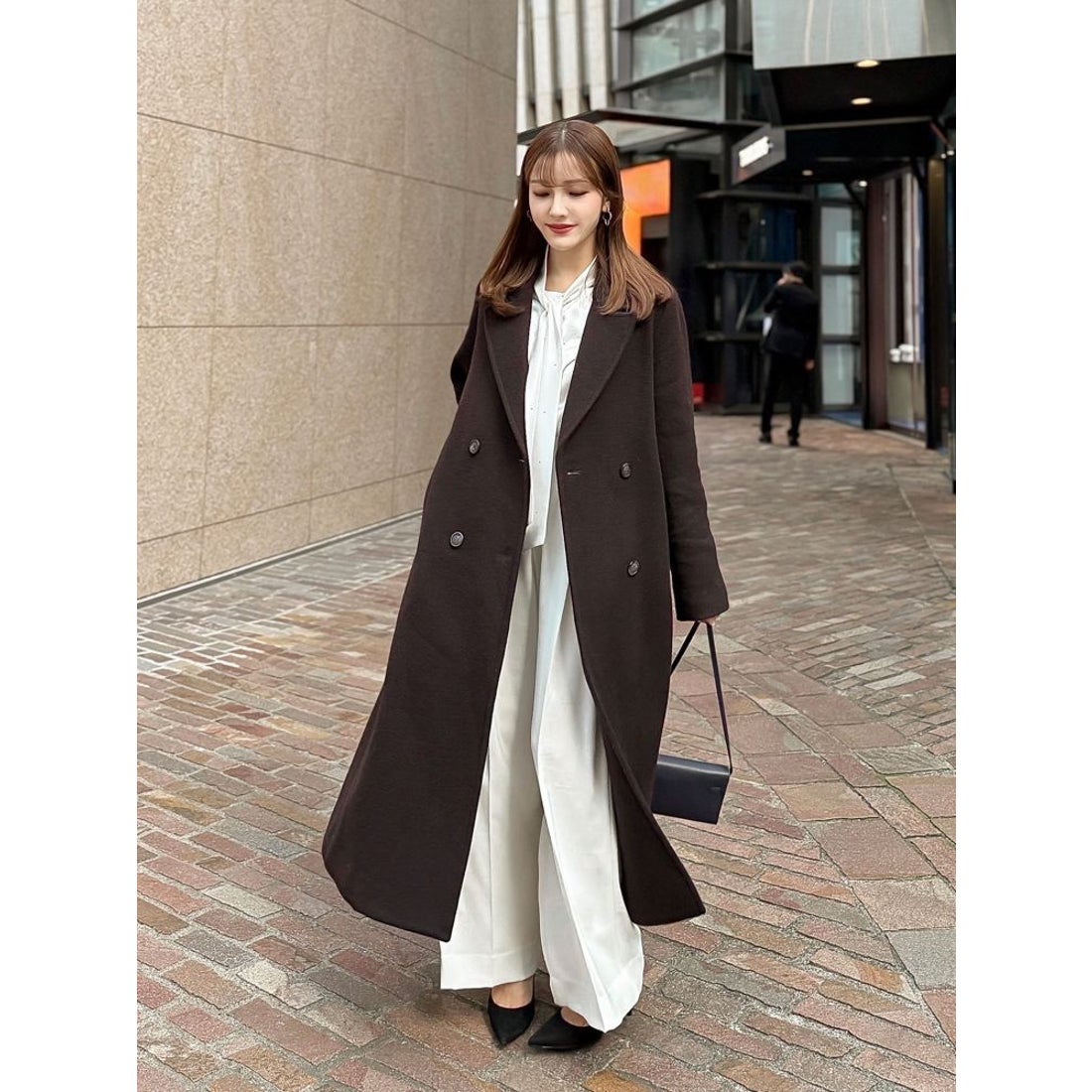 マーキュリーデュオ MERCURYDUO ウールチェスターコート （ブラック