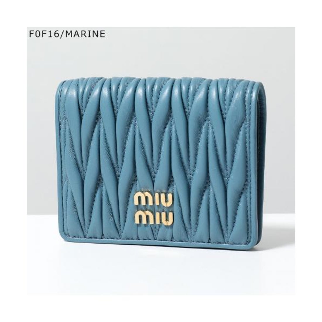ミュウミュウ Miu Miu MIUMIU 二つ折り財布 5MV204 2FPP MATELASSE