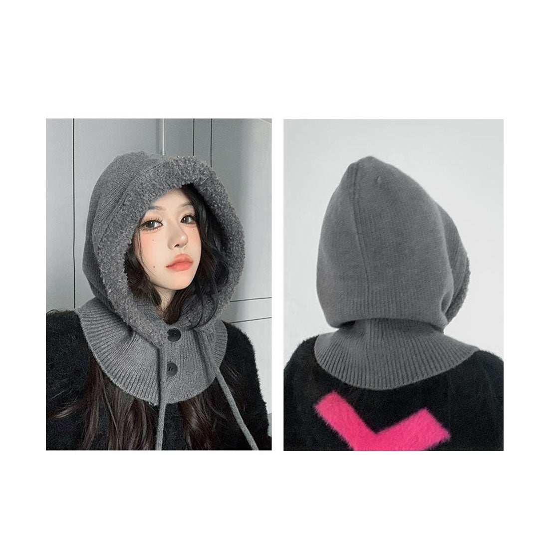 ミニミニストア miniministore バラクラバニット帽ネックウォーマー一