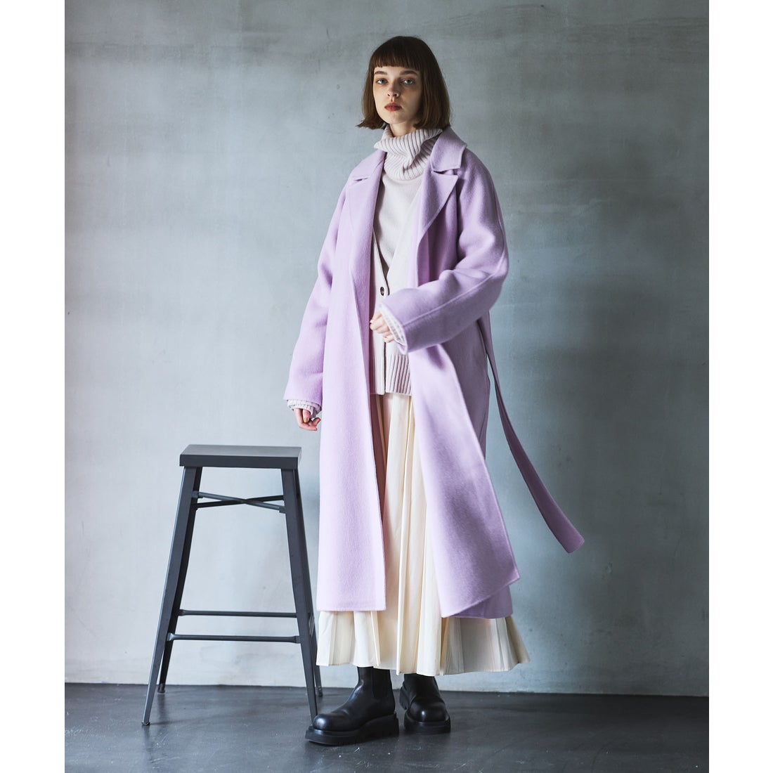 ノーク N.O.R.C ロングリバーコート （ピンク） - ファッション通販