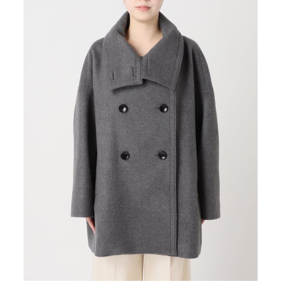 ノーブル NOBLE 《追加・WEB限定カラー》スタンドカラーオーバーコート
