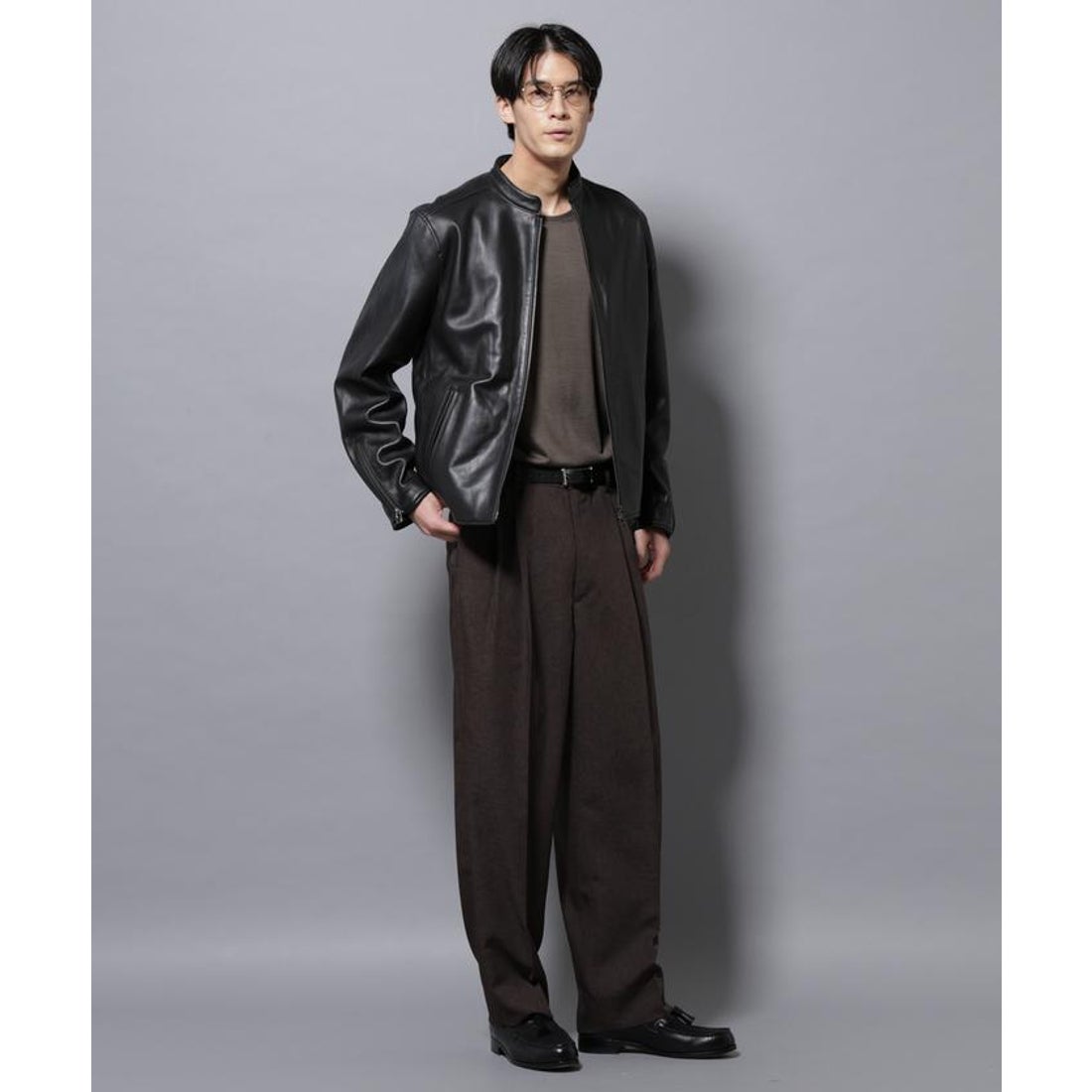 ナノ・ユニバース NANO universe バンドカラーレザーシングル