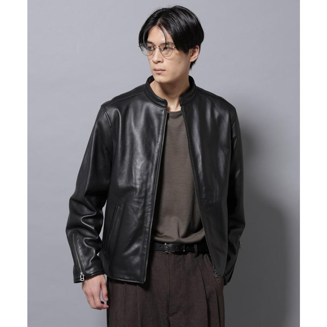 ナノ・ユニバース NANO universe バンドカラーレザーシングル